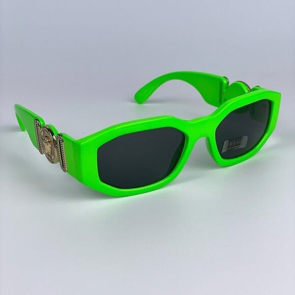 NEW Versace VE4361 531987 Medusa Biggie Green Gray Unisex Sunglasses - Picture 7 of 9